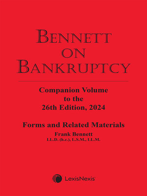 cover image of Bennett on Bankruptcy